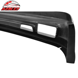 Convient uniquement aux BMW E36 Série 3 1992-1998, style Type II, lèvre de pare-chocs avant non peinte, noire - Product Image 6