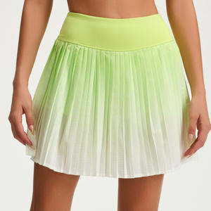 Frauen Sport Tennis Skorts mit Taschen Quick Dry Leichte Übung Badminton Golf Plissee Gradient Tennis rock für Mädchen - Product Image 5