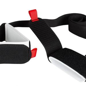 Sangles de ski réglables en nylon, harnais de ski, sangles de luge pour le ski, équipement de sport de plein air, noir, rouge, rose, bleu - Product Image 1