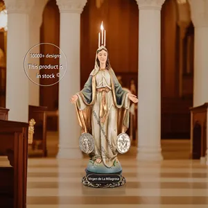 फैक्टरी थोक कैथोलिक धार्मिक मूर्तियाँ राल ईसाई क्रिसमस कम MOQ अंदर सेंट मैरी की मूर्ति