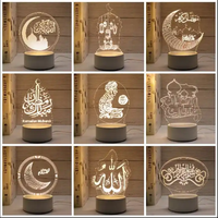Veilleuse LED 3D Moderne en Acrylique Lampe de Noël 4W Décoration de Chambre d'Enfants Illusion 3D Anime Base de Table de Bureau Élégante