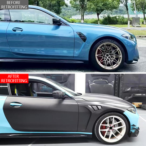 Kit de carrocería con protector de panel de puerta de fibra de carbono para modificación y actualización de automóviles BMW M4 G82, años 2014-2024 - Product Image 2