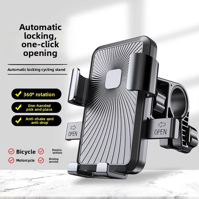 Waterproof Shockproof Motorcycle Phone Mount Universal for Electric Scooter & Bike Navigation Holder