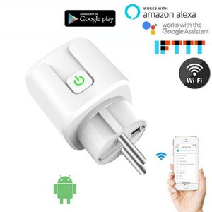 Enchufe Inteligente WiFi/ZigBee Tuya de 16A/20A para la UE con Monitor de Energía, Control Remoto por Aplicación Smart Life, Compatible con Alexa y <span class=keywords><strong>Google</strong></span> Home - Product Image 1