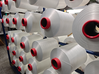 Fil 100% Polyester DTY 150D/288F/4 SIM pour le marché italien, idéal pour la couture, la broderie, les tissus bruts, anti-bactérien, absorbant l'humidité, pour les serpillères