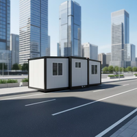 Maisons conteneurs de luxe extensibles 20/40 pieds, couleurs personnalisables, design moderne du milieu du siècle, écologiques, économiques, 2-3 chambres