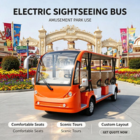 Bus électrique touristique Renqi 14 places pour complexe hôtelier et aéroport, couleur personnalisée, conduite à gauche/droite, 72V 100Ah 4000W, autonomie 80-100km