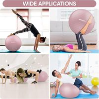 Pelota de Pilates CZFIT de 55 cm con Logotipo Personalizado, Pelota de Ejercicio de Masaje Suave de 65 cm, Material de PVC Ecológico para Gimnasio, Yoga y Equilibrio