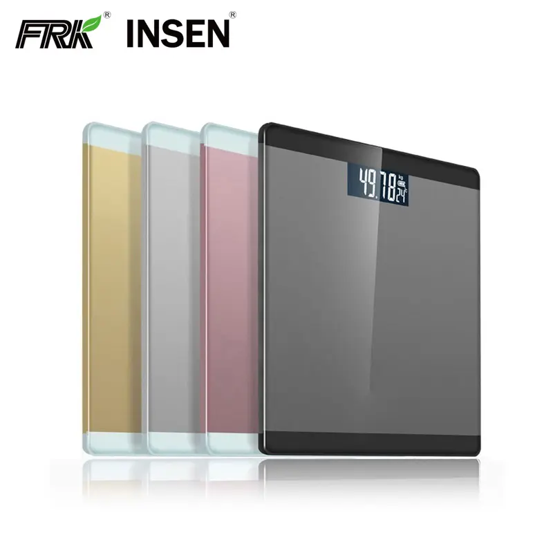 Digital bathroom weighing scale digital with big electronic LCD display glass electronic