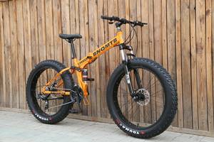 จักรยานเสือภูเขาพับได้ ล้อเหล็ก ขนาด 26 นิ้ว ยาง Fat Tire 4.0 ราคาประหยัด พร้อมดิสก์เบรก เหมาะสำหรับปั่นบนหิมะ ชายหาด และทางภูเขา ขนาด 29 นิ้ว - Product Image 2