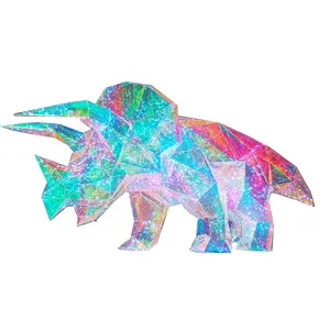 LED Illusionary Stegosaur PVC Christmas Decorations Outdoor Shopping Mall Lawn Holiday Ornament Party Decorations Holiday