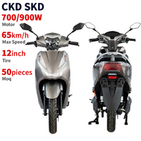 Moped électrique CKD SKD 12 pouces 700/900W, vitesse 65 km/h, prix d'usine, vélo électrique à 2 roues avec pédales, prix bas d'usine