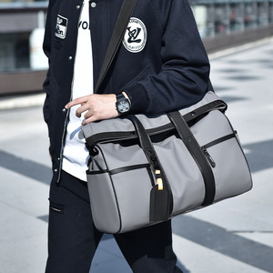 High-End Men's Sports and Fitness <b>Bag</b> Casual <b>Large</b> Capacity Wet & Dry Separation Tote Simple Design with Polyester Lining - Product Image 1