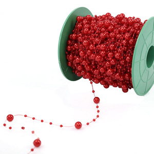 Hạt Kết Nối Gypsophila 8 + 3Mm 60 Mét/cuộn Phụ Kiện Tóc Thủ Công Tự Làm Chuỗi Hạt Cuộn Ngọc Trai Giả Trang Sức Thủ Công - Product Image 1