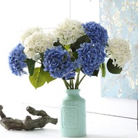 Fleur artificielle Hortensia français style européen, toucher doux et hydratant, pour décoration de mariage et de maison