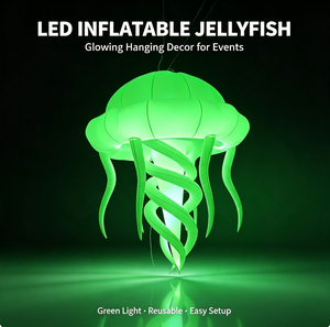 Lámpara Colgante Inflable de PVC con Forma de Medusa LED que Cambia de Color, con Ventilador, para Decoración de Centros Comerciales, Bodas, Fiestas, Escenarios o Bares - Product Image 1