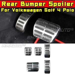 แผ่นรองแป้นเหยียบรถยนต์สำหรับ Volkswagen Golf 4 Polo 6R 6C 9N Lavida Jetta ป้องกันการลื่นไถล ทำจากสแตนเลส สำหรับแป้นคันเร่งและเบรก - Product Image 2