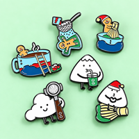 Broche en émail fantaisie motif chat, en alliage de zinc, vente directe usine, avec motifs de dessins animés mignons personnalisés, pour cadeaux promotionnels et collections