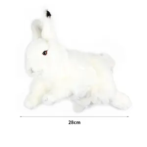 Fabricant de jouets lapin réalistes personnalisés poupée marionnette à main en peluche personnalisée