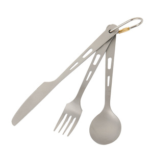 Couteau, fourchette et cuillère en titane, <span class=keywords><strong>couteaux</strong></span> à manche en titane - Product Image 3