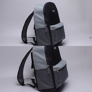 Vente chaude cartable étanche noir et gris Patchwork école sac à dos sacs étudiants 17 pouces sacs multicouches grande capacité - Product Image 3