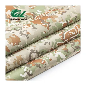 Camouflage 600D PVC Oxford Waterproof Woven Fabric 100%Poly 5*5 72T Peru Luggage Bag Fabric