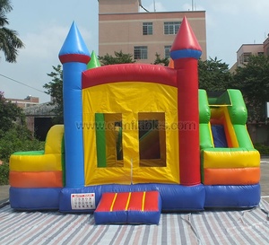 Castillo hinchable de Oriente 5n1, combo hinchable con tobogán y obstáculos - Product Image 5