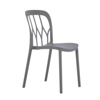 Chaises de restaurant pour événements, chaises en plastique normales pour l'extérieur avec tables à manger