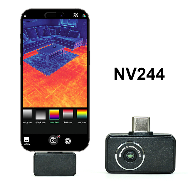NV244 Mini Industrial Thermometer Small Thermal Imaging Device Night Vision Infrared Technology for Underfloor Heating Power