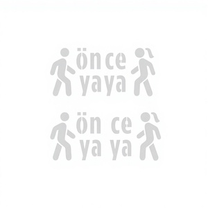 Kit de pochoirs pour peinture Pedestrian First Composite 100x200cm (deux pièces) Fabriqué en Turquie - Product Image 1