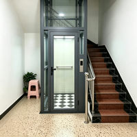 Ascenseur résidentiel pour villa privée, ascenseur domestique compact sur mesure, directement de l'usine pour applications intérieures et extérieures