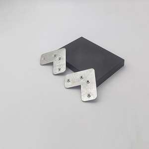 Supports d'angle en aluminium 70x33mm, connecteurs durables à angle droit pour meubles de vitrine - Product Image 1