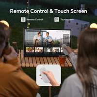 Televisor Inteligente Portátil de 21.5 Pulgadas, Android 14, Pantalla Táctil IPS FHD, 6 GB + 128 GB, Cámara de 13 MP, Batería de 27000 mAh, para Acampar al Aire Libre y en Casa