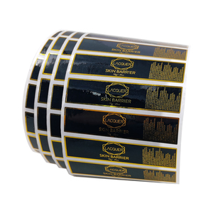 Etichette in vinile goffrate oro con design duplex per olio quotidiano per cuticole, profumi e prodotti per la cura della pelle. Non acquistare se aperte. - Product Image 3