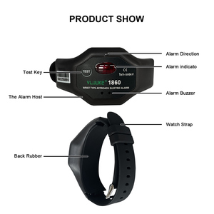 VLUUKE VK1860 High Voltage Automatic Alarm <strong>Wrist</strong> Watch IP67 Protection Non-contact <strong>Detection</strong> 1 Year Warranty Aluminum Alloy High - Product Image 3