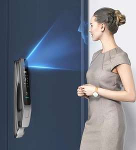 3 डी फेस और फिंगरप्रिंट पहचान सुरक्षा के साथ ट्यूया पूरी तरह से स्वचालित स्मार्ट दरवाजा लॉक, एल्यूमीनियम और लकड़ी के दरवाजों के लिए वाईफाई - Product Image 3