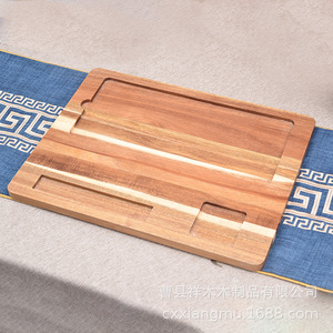 Japanese Style Wooden <b>Tea</b> <b>Tray</b> With Compartment For Serving And Decoration - Product Image 2