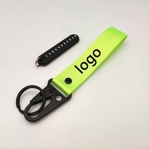 Factory Direct Sales In-stock PU Woven Tape Keychains Car Motorcycle Personalized Eagle-beak Keys Gravure Printing High Quality - Product Image 3