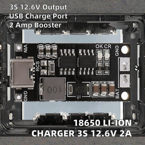 Module de charge de batterie 18650 Li-ion polymère avec carte de développement Type-C vers 3S 12.6V 2A et module de surtension - Product Image 2