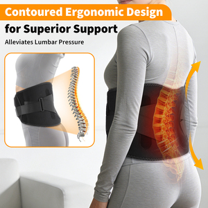 Kabelloser Taillenmassagegürtel Elektrische Heizung Vibrationsmassage Lendenwirbelstütze Heißkompresse Rückenmassagegürtel - Product Image 4