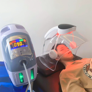Appareil de beauté avec pistolet à oxygène et masque LED pour le visage, pour rajeunissement, machine professionnelle d'oxygénothérapie faciale - Product Image 3