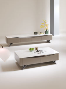 <span class=keywords><strong>Tavolino</strong></span> da Caffè Quadrato in Pietra Sinterizzata di Lusso Leggero e Durevole con Struttura in <span class=keywords><strong>Legno</strong></span>, Design Moderno per Arredamento Soggiorno - Product Image 5