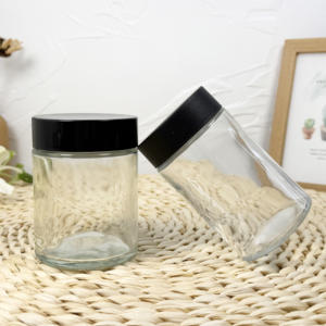 Food Grade <b>Round</b> <b>Glass</b> Jar with CR Lid - Product Image 1