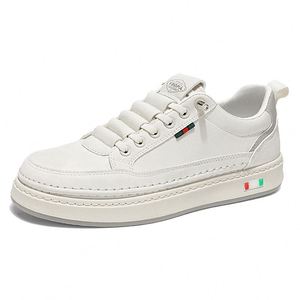 Zapatillas de Piel Auténtica con Cordones, Modernas y Versátiles, Cómodas y Duraderas, Antideslizantes para Hombre, Primavera/Verano-Otoño - Product Image 5