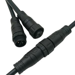 מחבר זכר ונקבה בהתאמה אישית M16 עמיד למים בתקן IP67 עם כבל חשמל 2 פינים, 3 פינים, 4 פינים, 5 פינים עבור פסי לד - Product Image 2