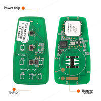 Autel IKEYAT003BL IKEY Clé universelle intelligente à 3 boutons utilisée avec le programmeur de clés de voiture Altra Scanner OBD2 KM100 IM508 IM608 IM608S II