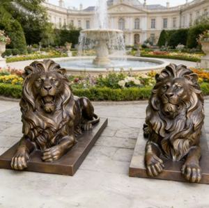 Estatua <span class=keywords><strong>de</strong></span> León <span class=keywords><strong>de</strong></span> Bronce Personalizada <span class=keywords><strong>de</strong></span> Alta Calidad, Escultura Metálica Decorativa para Jardín - Product Image 4