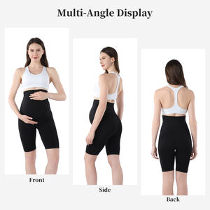 2024 Hamilelik Dönemi Kısa Kadın Emzirme Pedi Büyük Beden İnce Kesim Dikişsiz Düz Yüksek Bel Esnek Bel Dört Yönlü Esneme - Product Image 4
