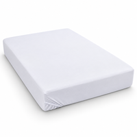 Parure de draps ajustés 3 pièces en coton 100% premium, doux, respirant, infroissable, à poches extra profondes, pour hôtels modernes et chambres à coucher.