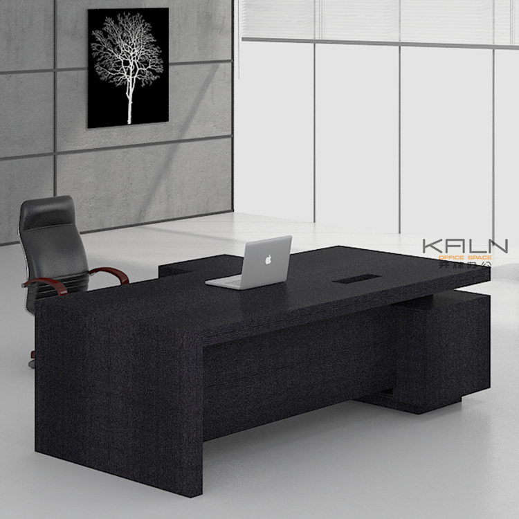 Dernière peinture UV en forme de l patron PDG bureau manager 2m table de bureau bureau exécutif